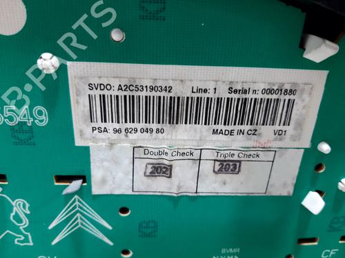 Instrument cluster PEUGEOT 207 (WA_, WC_) 1.6 HDi | BP20746366C47 
