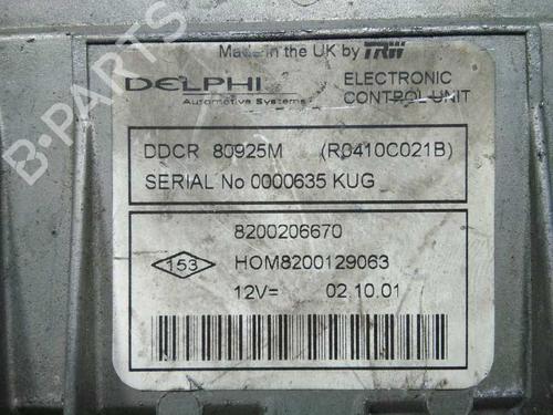 Engine control unit (ECU) RENAULT CLIO II (BB_, CB_)  | BP20797252M57 