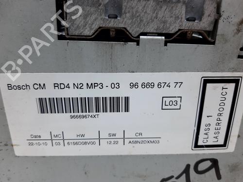 Radio PEUGEOT 3008 I MPV (0U_) 1.6 HDi | BP20752101E6 