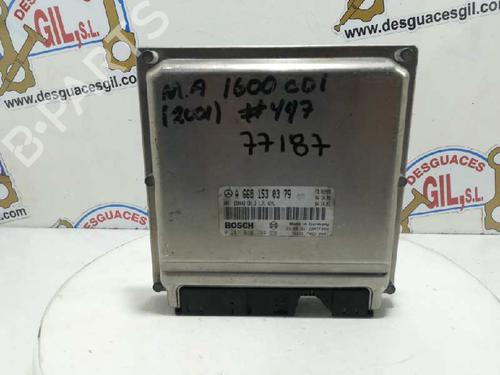 Used Engine control unit (ECU) MERCEDES-BENZ A-CLASS (W168) A 160 CDI (168.006) (75 hp) 20804985