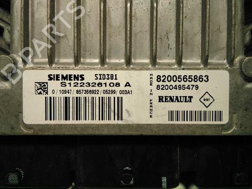 Engine control unit (ECU) RENAULT MEGANE II (BM0/1_, CM0/1_) 1.5 dCi (BM1E, CM1E) | BP20796927M57 