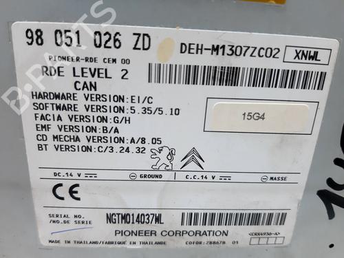 Radio PEUGEOT 208 I (CA_, CC_) 1.4 HDi | BP20757274E6 