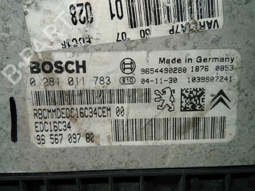 Engine control unit (ECU) PEUGEOT 206 Hatchback (2A/C) 1.4 HDi eco 70 | BP20795456M57 