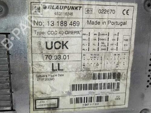 Radio OPEL ZAFIRA / ZAFIRA FAMILY B (A05)  | BP20795445E6 