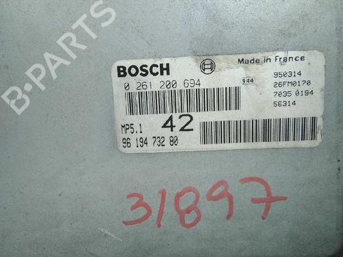 Engine control unit (ECU) PEUGEOT 306 (7B, N3, N5) 1.6 SR | BP20793697M57 