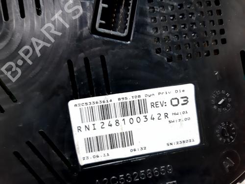Instrument cluster RENAULT MEGANE III Coupe (DZ0/1_) 1.9 dCi (DZ0N, DZ0J, DZ1J, DZ1K) | BP20750671C47 