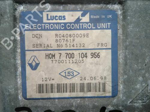 Engine control unit (ECU) RENAULT CLIO II (BB_, CB_) 1.9 D (B/CB0E, BB0J) | BP20797514M57 