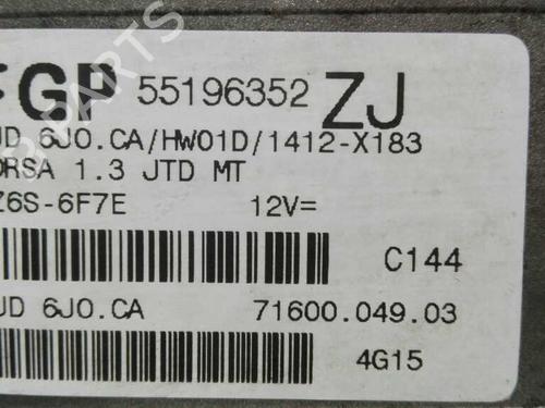 Engine control unit (ECU) OPEL CORSA C (X01)  | BP20788062M57 