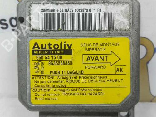 Kollisjonspute styreenhet PEUGEOT 206 Hatchback (2A/C) 1.4 HDi eco 70 | BP20805715M53 