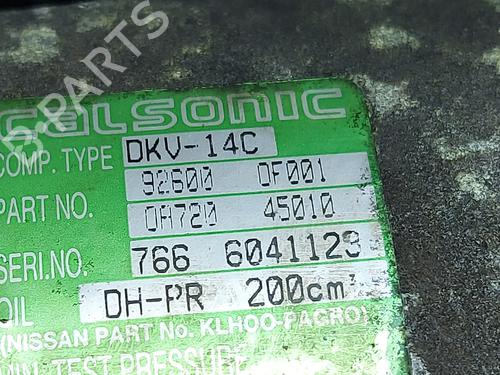 AC-Kompressor NISSAN TERRANO II (R20) 2.7 TDi 4WD | BP20740226M34 