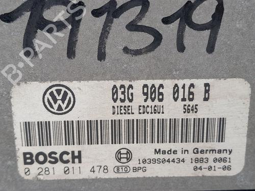 Engine control unit (ECU) VW GOLF V (1K1) | BP28192219M57