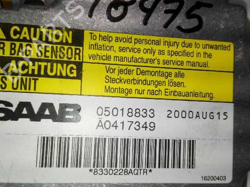 Airbag module SAAB 9-3 (YS3D) 2.2 TiD | BP20783060M53 
