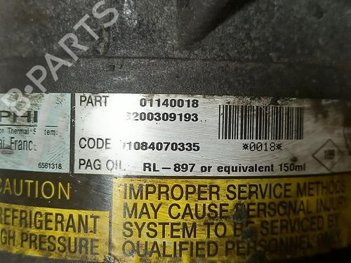 AC compressor RENAULT MEGANE II Saloon (LM0/1_) 1.9 dCi (LM0G, LM1G, LM2C) | BP20747080M34 