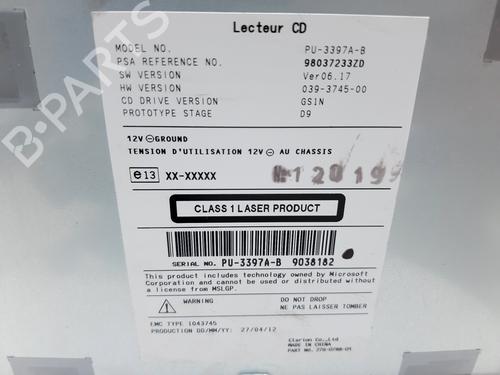 Radio PEUGEOT 208 I (CA_, CC_) 1.6 HDi | BP20738573E6 