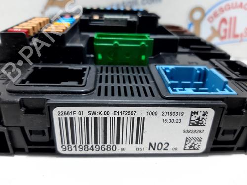 Fuse box PEUGEOT 208 I (CA_, CC_) 1.5 BlueHDI 100 | BP21828471E1 