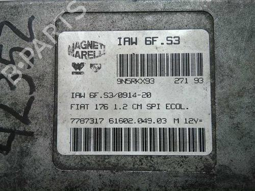 Engine control unit (ECU) FIAT PUNTO (176_) 75 1.2 | BP20799882M57 