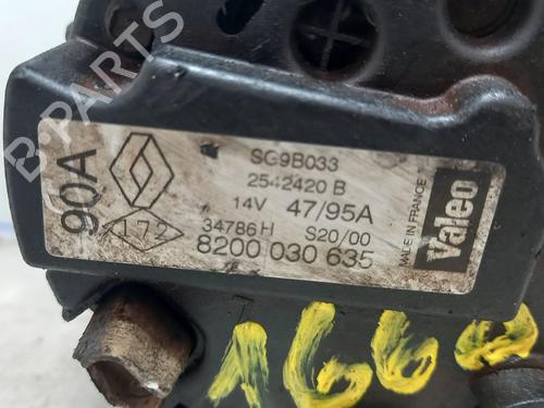 Alternator RENAULT CLIO II (BB_, CB_) 1.4 (B/CB0C, B/CB0S) | BP20770918M7 