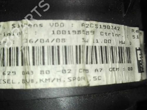 Instrument cluster PEUGEOT 207 (WA_, WC_) 1.6 HDi | BP20781449C47 