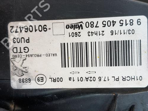 Left headlight PEUGEOT 2008 I (CU_) 1.2 THP 110 / PureTech 110 | BP36649570C28 - Image 3