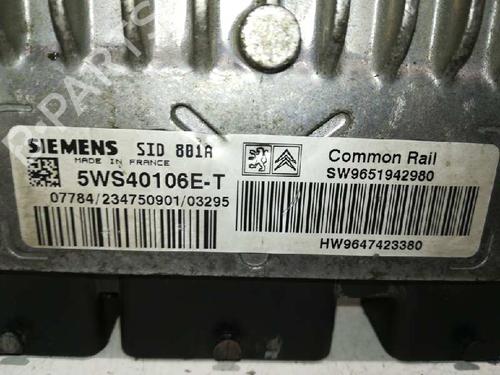 Engine control unit (ECU) CITROËN XSARA Coupe (N0) 2.0 HDI 90 | BP20796569M57 