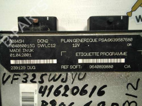 Engine control unit (ECU) PEUGEOT 206 Hatchback (2A/C) 1.9 D | BP20795853M57 