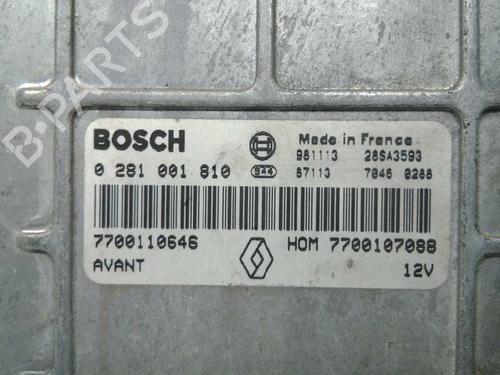Engine control unit (ECU) RENAULT MEGANE I (BA0/1_) 1.9 dTi (BA08, BA0N) | BP20797000M57 