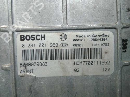 Engine control unit (ECU) RENAULT MEGANE I (BA0/1_) 1.9 dTi (BA08, BA0N) | BP20797024M57 