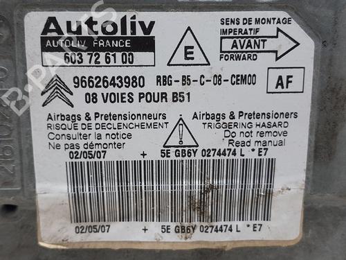 Kollisjonspute styreenhet CITROËN C4 I (LC_)  | BP20771556M53 