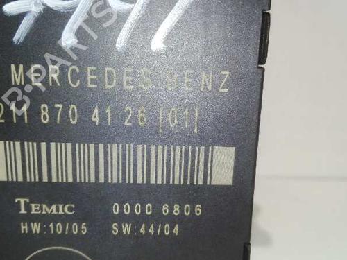 Comfort control module MERCEDES-BENZ E-CLASS (W211) E 420 CDI (211.029) | BP20790670M56 