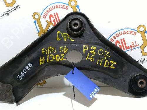Used Right front suspension arm PEUGEOT 207 (WA_, WC_) 1.6 HDi (90 hp) 20782038