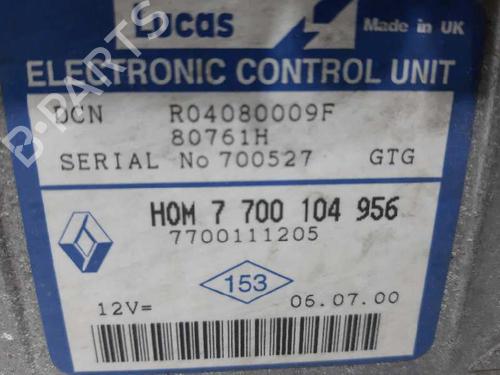 Engine control unit (ECU) RENAULT CLIO II (BB_, CB_) 1.9 D (B/CB0E, BB0J) | BP20731317M57 