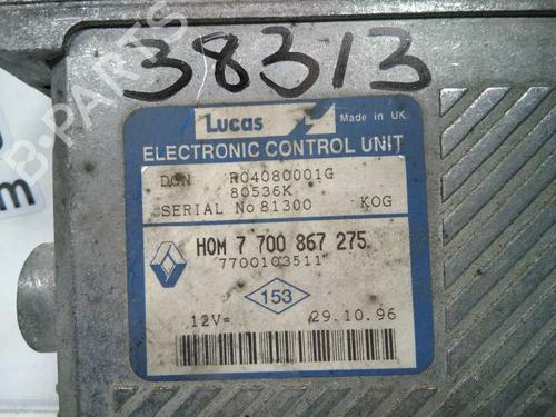 Engine control unit (ECU) RENAULT MEGANE I (BA0/1_) 1.9 dT (B/SA0K, B/SA0Y) | BP20797482M57 