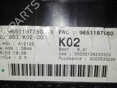 Fuse box PEUGEOT 307 (3A/C) 2.0 HDi 110 | BP20790856E1 