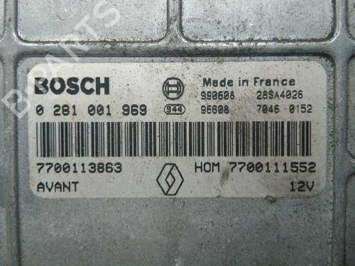 Engine control unit (ECU) RENAULT MEGANE I (BA0/1_) 1.9 dTi (BA08, BA0N) | BP20797023M57 