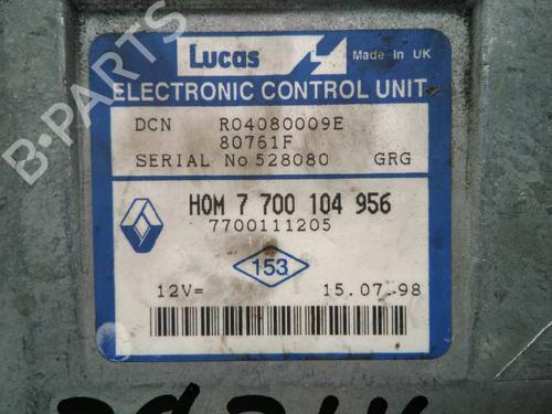 Engine control unit (ECU) RENAULT CLIO II (BB_, CB_) 1.9 D (B/CB0E, BB0J) | BP20797511M57 