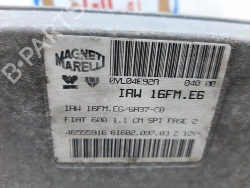 Engine control unit (ECU) FIAT SEICENTO / 600 (187_) 1.1 (187AXB, 187AXB1A, 187AXC1A02) | BP20756106M57