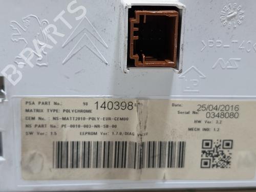 Instrument cluster PEUGEOT 208 I (CA_, CC_) 1.6 BlueHDi 100 | BP21395710C47 