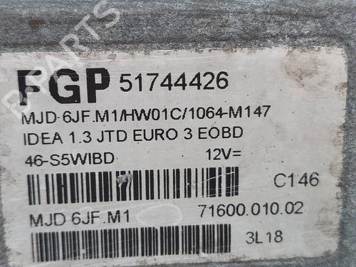 Engine control unit (ECU) FIAT IDEA (350_) | BP39190750M57 - Image 4