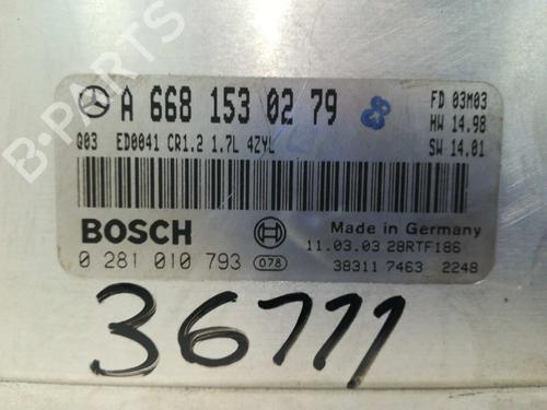 Engine control unit (ECU) MERCEDES-BENZ A-CLASS (W168) A 170 CDI (168.009, 168.109) | BP20796216M57 