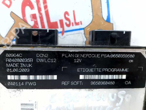 Engine control unit (ECU) CITROËN BERLINGO / BERLINGO FIRST Box Body/MPV (M_) 1.9 D 70 (MBWJZ, MCWJZ) | BP20732590M57 