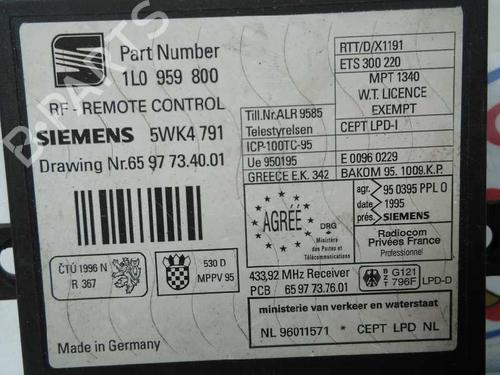 Electronic module SEAT IBIZA II (6K1) 1.6 i | BP20802803M83 