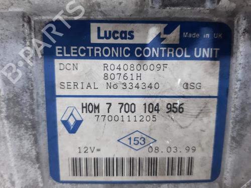 Engine control unit (ECU) RENAULT CLIO II (BB_, CB_) 1.9 D (B/CB0E, BB0J) | BP20750224M57 