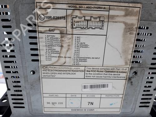 Radio CHEVROLET AVEO / KALOS Saloon (T250, T255)  | BP20741056E6 
