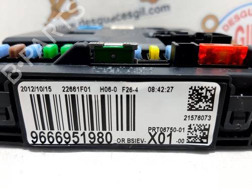 Fuse box CITROËN DS3 (SA_)  | BP20739369E1 