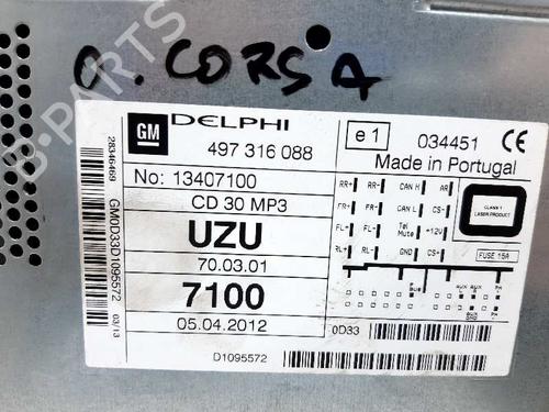 Bilradio OPEL CORSA D (S07)  | BP20732606E6 