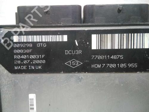 Engine control unit (ECU) RENAULT CLIO II (BB_, CB_) 1.9 D (B/CB0E, BB0J) | BP20797425M57 