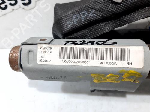 Right curtain airbag NISSAN QASHQAI I (J10, NJ10) 1.5 dCi | BP20749650C12 