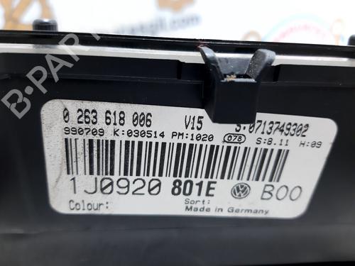 Instrument cluster VW GOLF IV (1J1) 1.9 TDI | BP20758921C47 