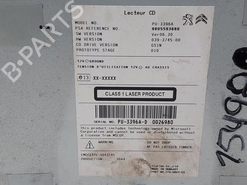 Radio PEUGEOT 308 II (LB_, LP_, LW_, LH_, L3_)  | BP20763029E6 