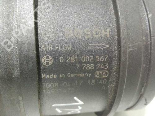 Mass air flow sensor BMW 1 (E87)  | BP20781520M95 